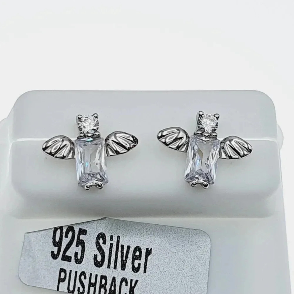"925 sterling silver luxury CZ earrings for women/girls, Best for gift, …